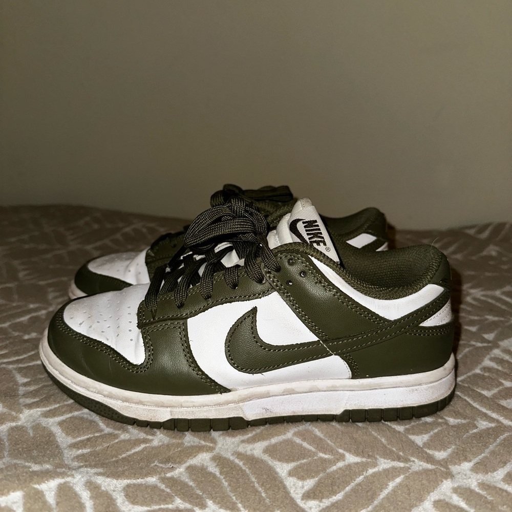 Nike Olive and White Women's Sneakers